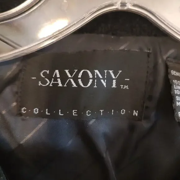 Saxony MENS Black Leather Sweatshirt Collection Size L - Picture 11 of 13
